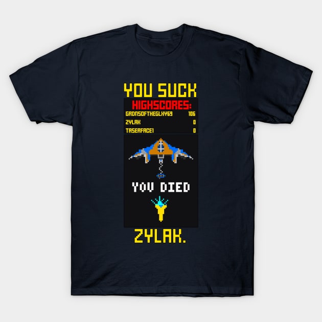 You Suck Zylak T-Shirt by Odisential